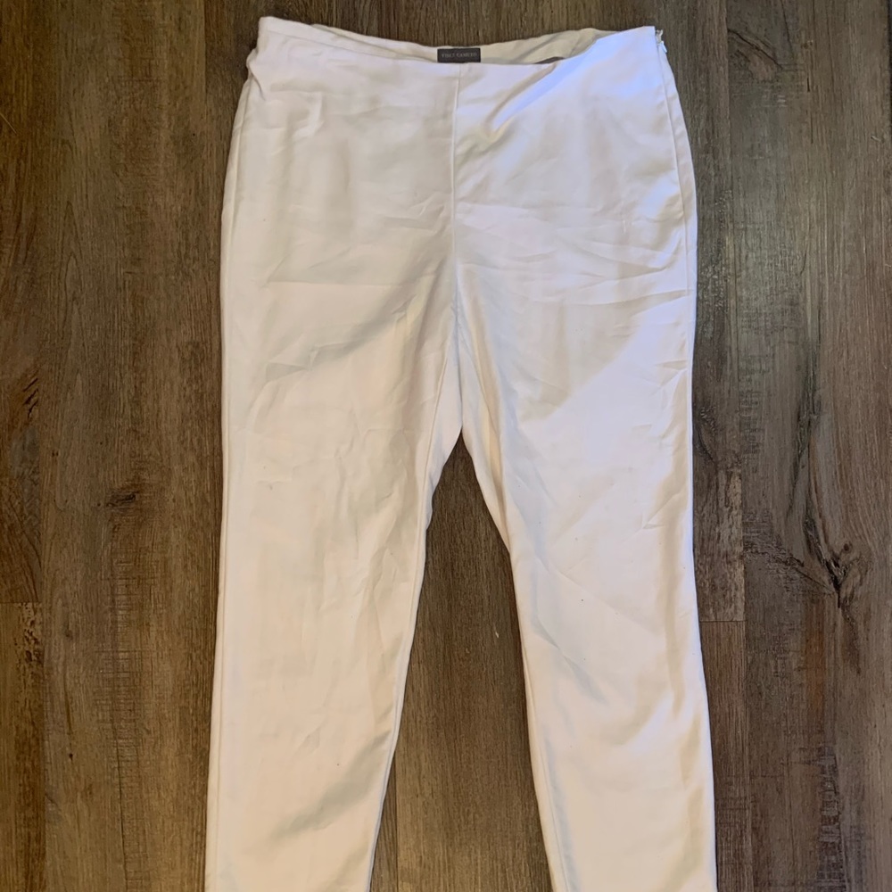Vince Camuto Slim-leg White Pants